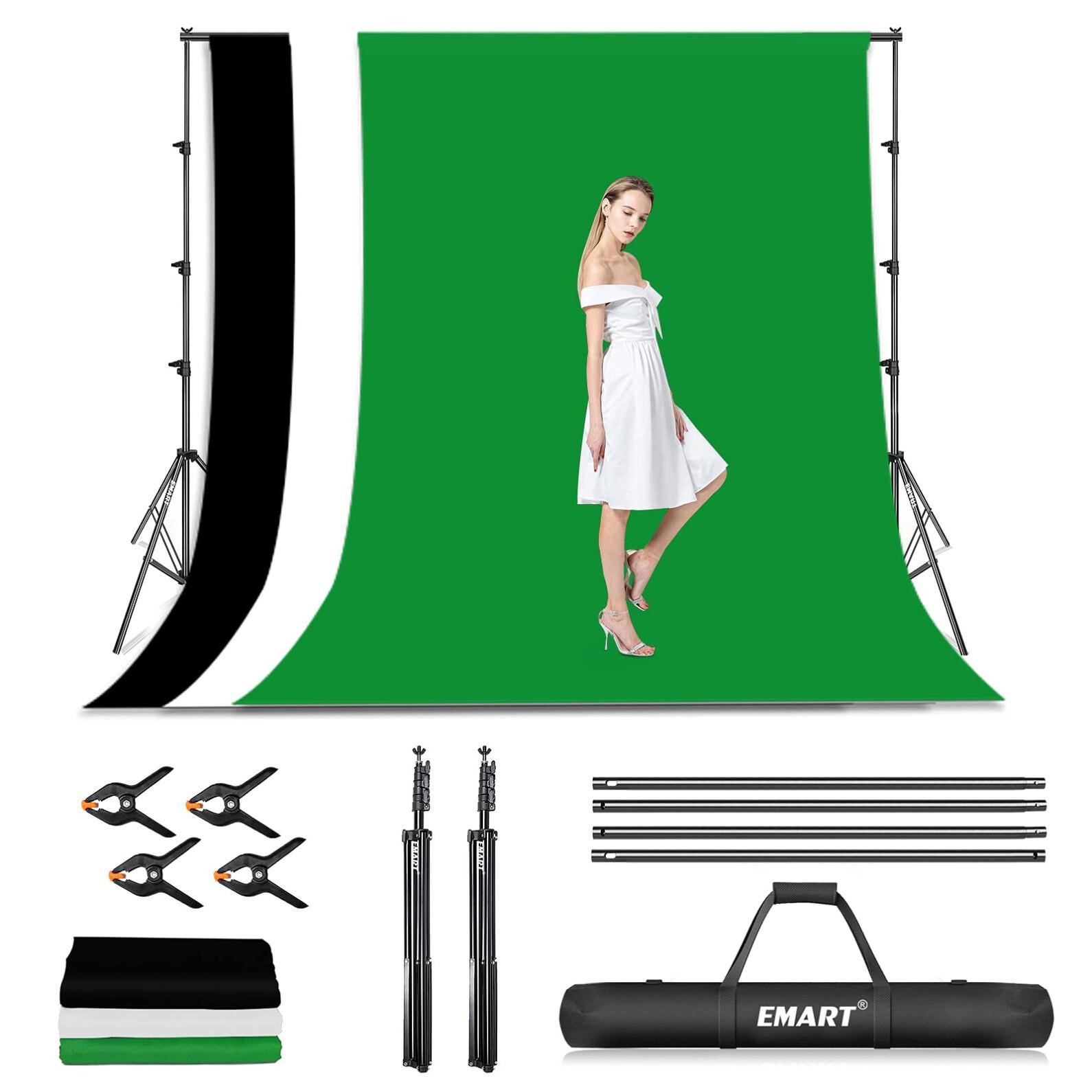 EMART Photo Video Studio Backdrop Stand Kit, 8.5x1