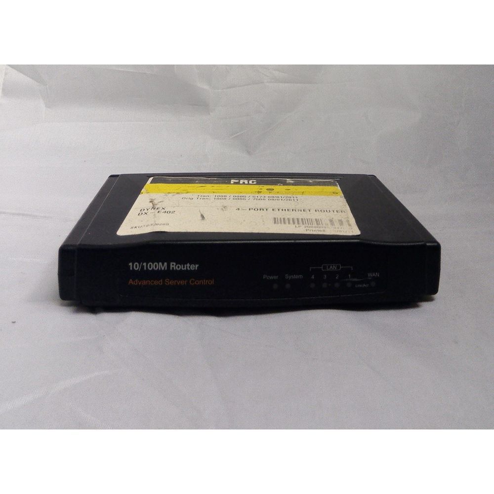 Dynex DX-E402 Router 4 Ports
