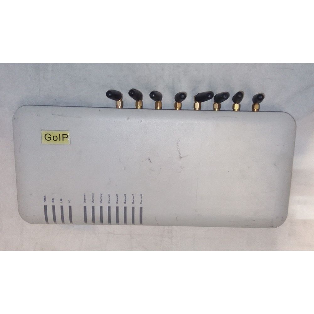 GOIP-800 is a multi-channel GSM/CDMA gateway and VoIP adapter