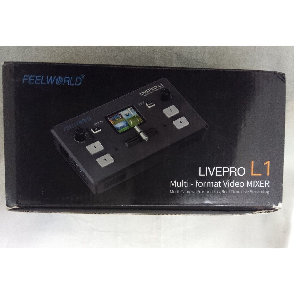 FEELWORLD LIVEPRO L1 Video Mixer 4 HDMI inputs 1 HDMI output T-bar switching