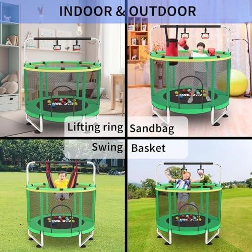 Trampoline for Kids, Adjustable Baby Toddler Tramp