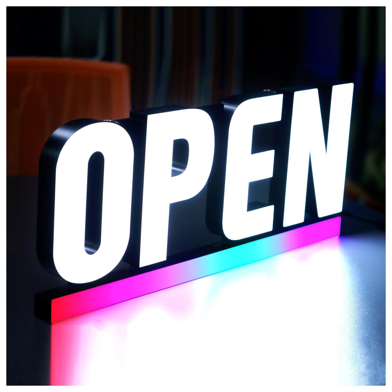 30"x13" Extra Jumbo LED Open Sign, Ultra Bright Un