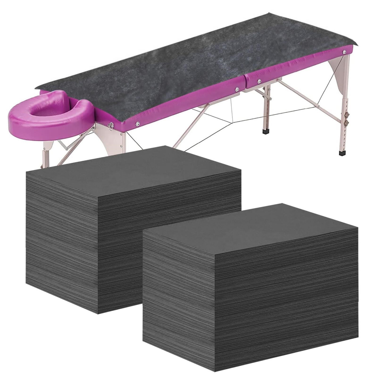 Framendino, 100 Pack Black Disposable Massage Table