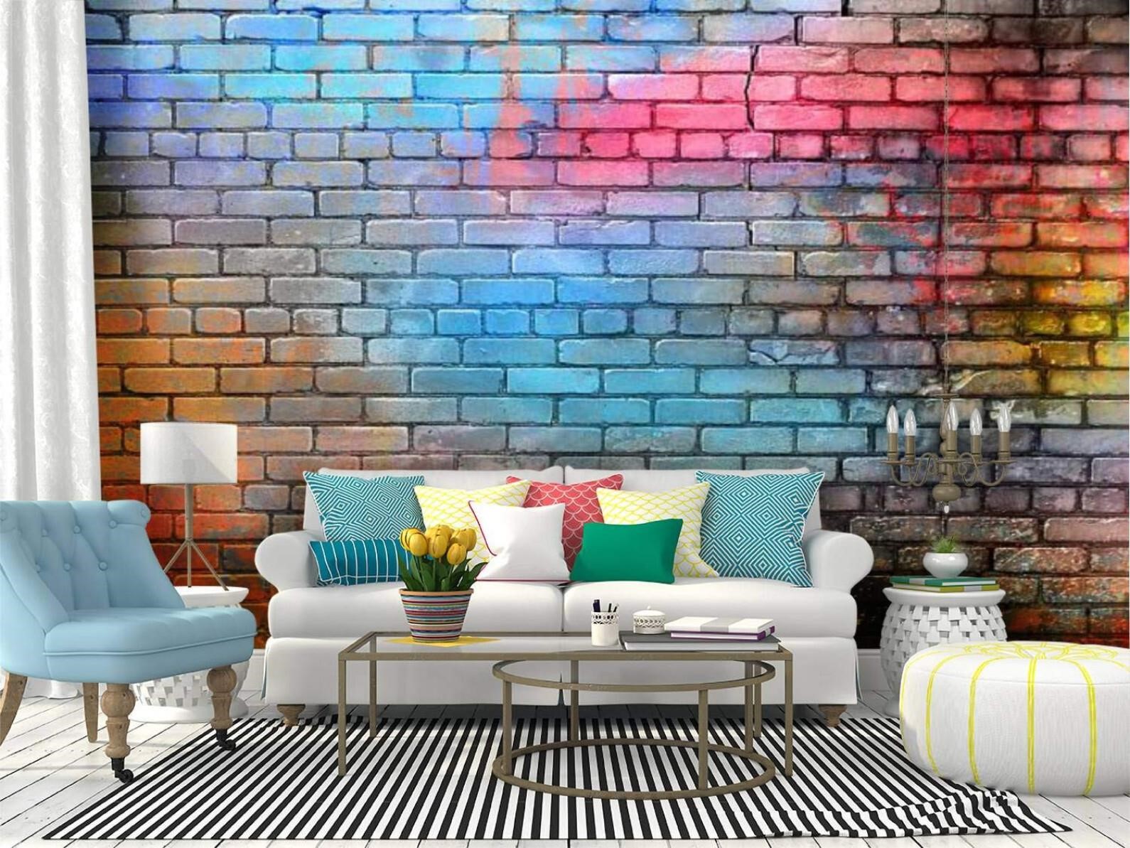 SKIWAMural 144" Wx100 H Self Adhesive Wallpaper Ro
