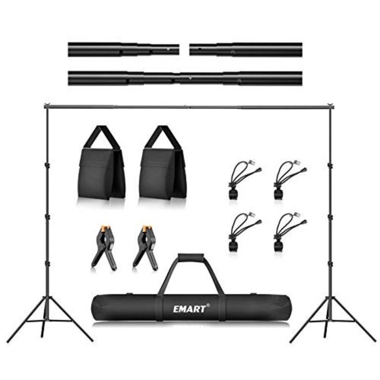 EMART 8.5 x 10 ft Photo Backdrop Stand, Adjustabl