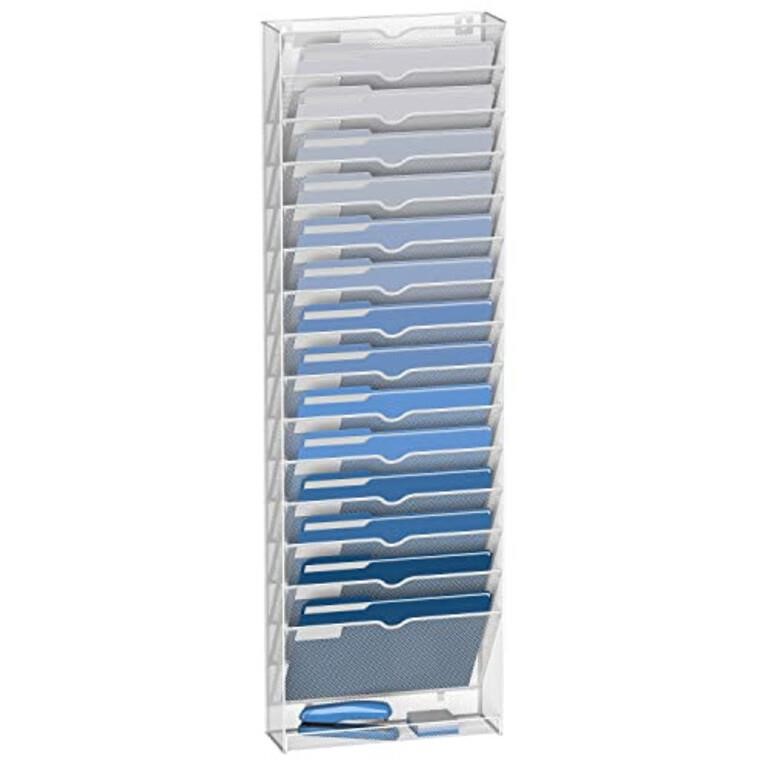 DALTACK Wall File Holder 16 Tier Hanging Wall Fil
