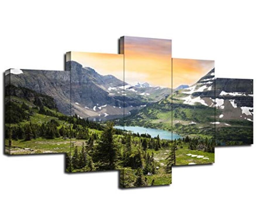 Glacier National Park Logan Pass Landscape Wall D