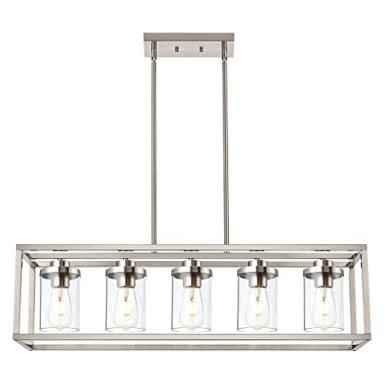 TULUCE 5 Lights Chandeliers for Dining Room,Brush