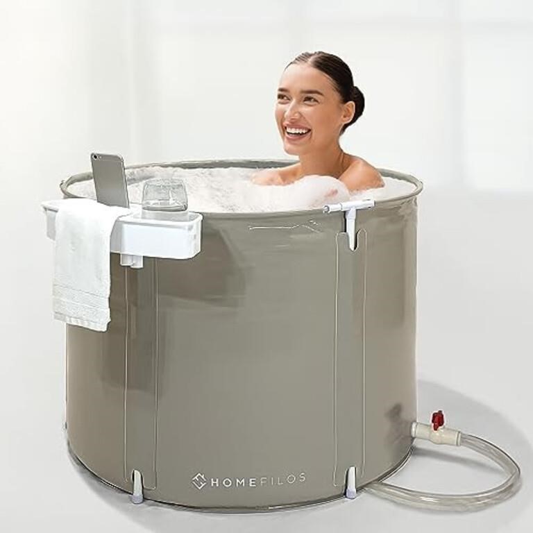 Portable Bathtub with Tray (Small) by HOMEFILOS,
