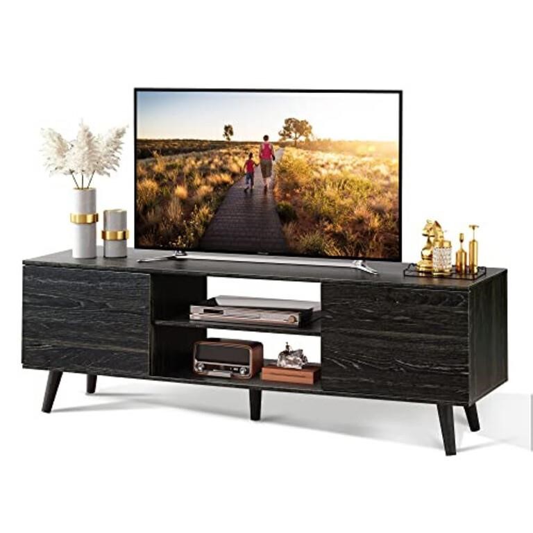 WLIVE TV Stand for 55 60 inch TV, Modern Entertai