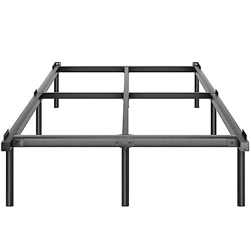 JOM Metal Bed Frame Queen Size - 14 Inch Rails Be