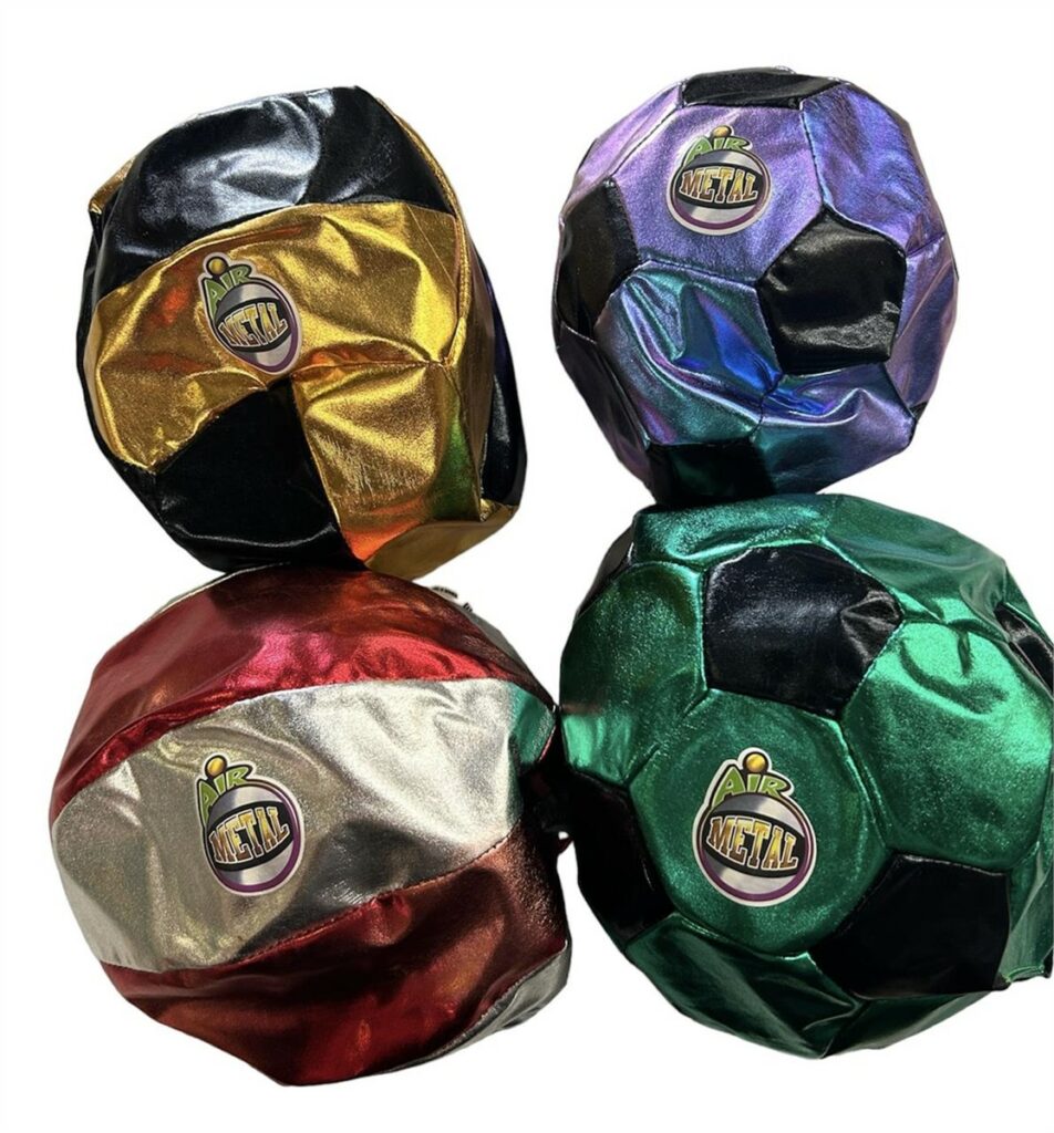 Air Metal Inflatable Soccer Balls (4 pack)