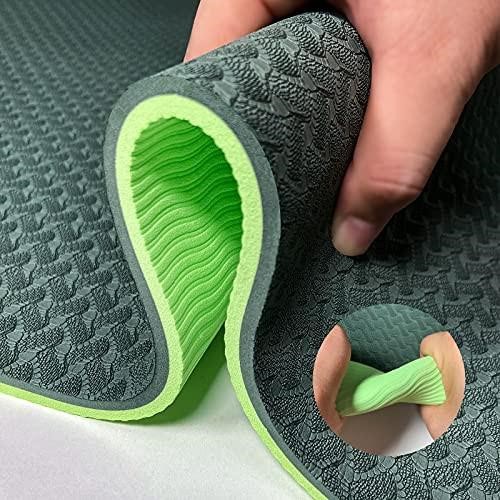 Yoga Mat 1/3 inch QMKGEC Exercise Mats 8mm TPE No