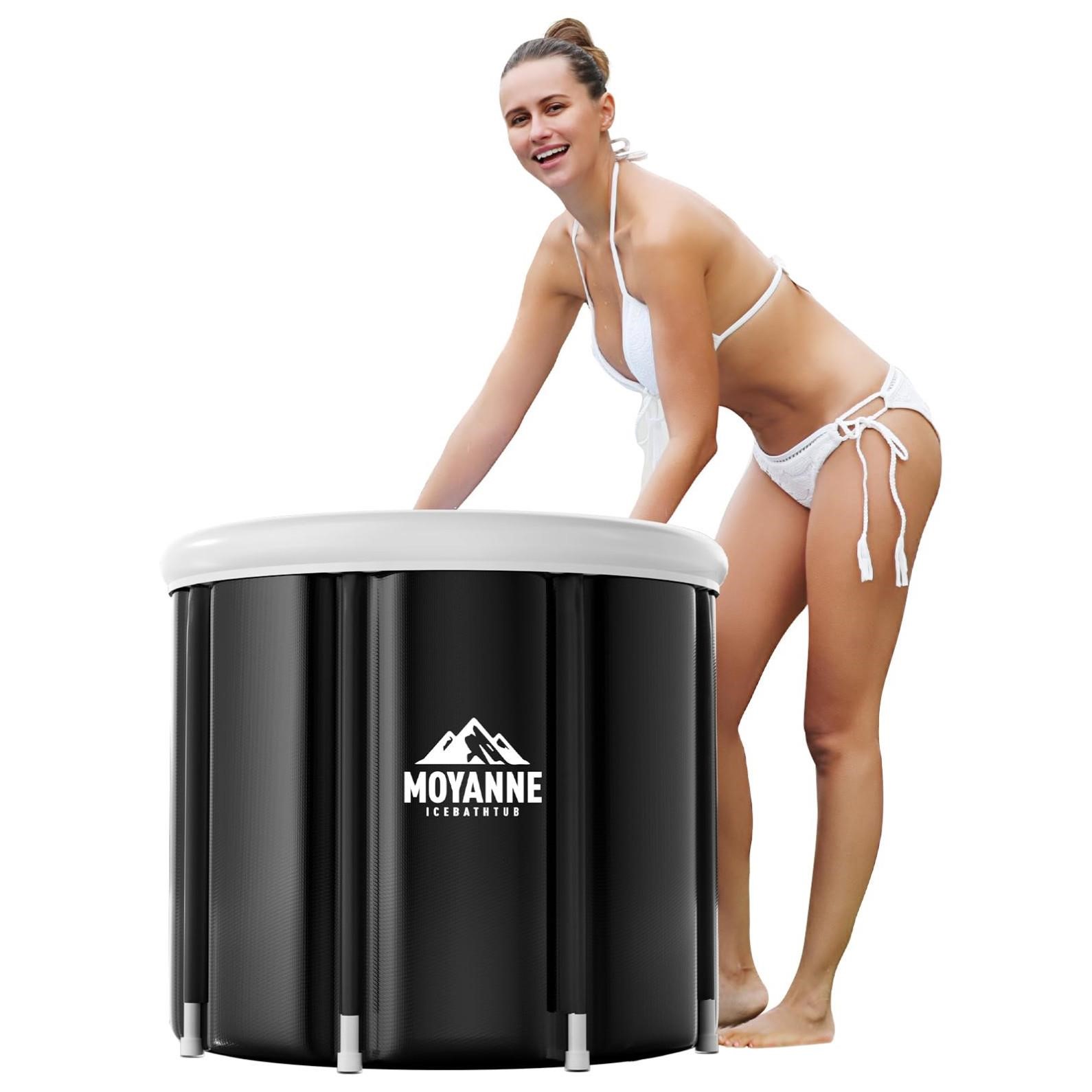 MOYANNE Ice Bath Tub,85 Gallons Inflatable Cold P