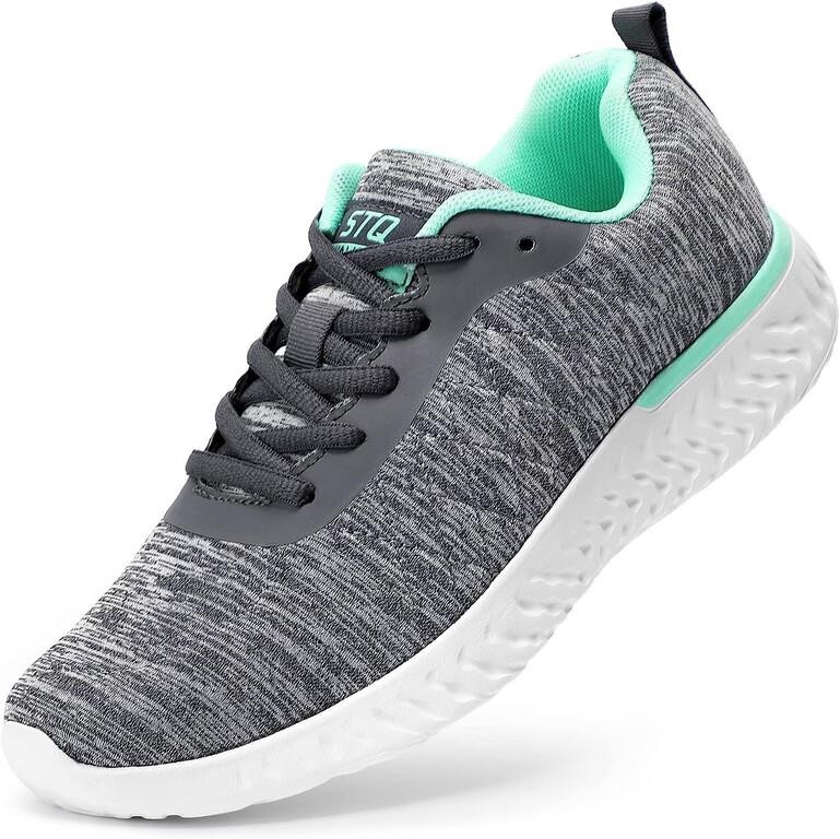 STQ Walking Shoes for Women Lace Up Lightweight T