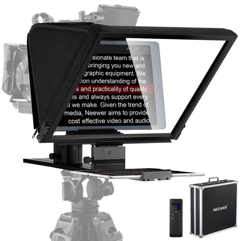 NEEWER Teleprompter X16 with RT113 Remote &amp; App