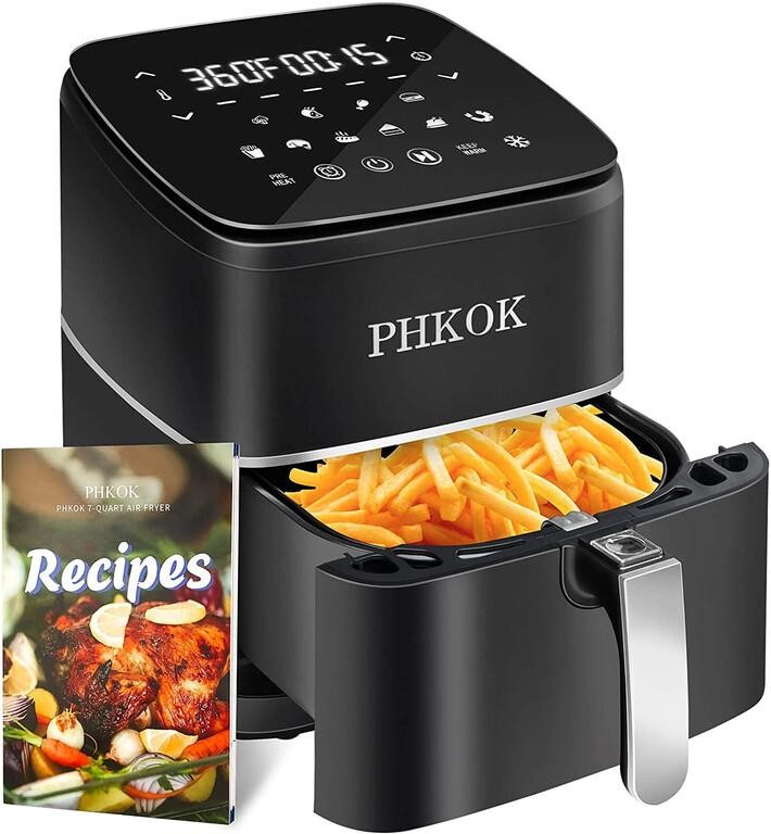 PHKOK 7 Quarts Air Fryer, 1700W 360°Large Electric