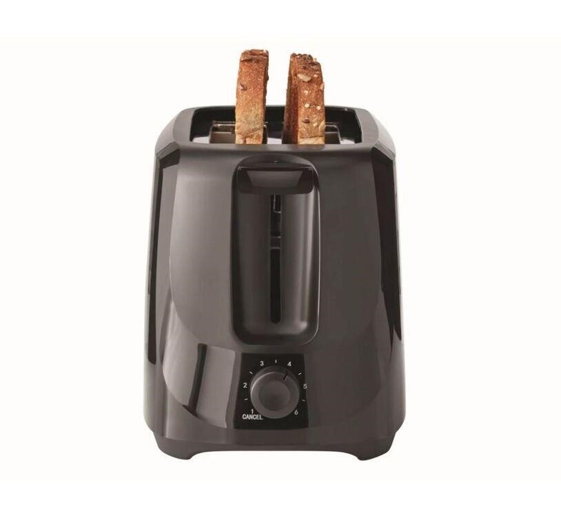 Mainstays 2-Slice Toaster Black with 6 Shade Setti