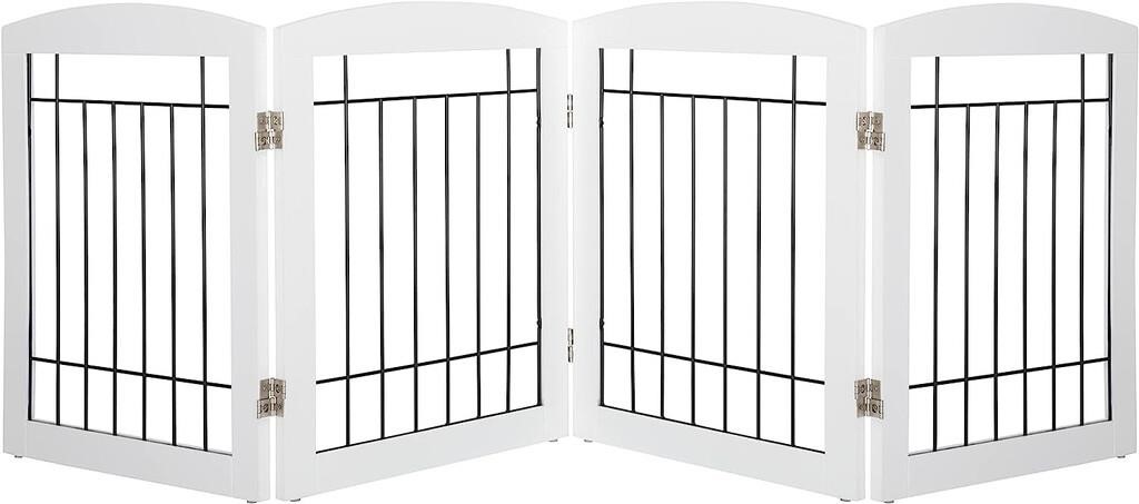 PAWLAND Dog Gates for The House, Foldable Free St