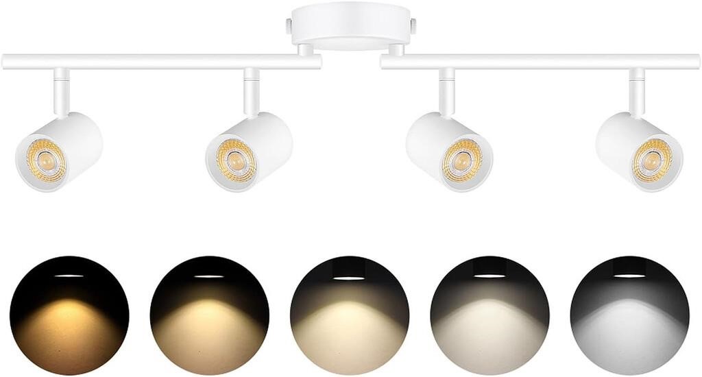 VANoopee 5-Color 4 Light LED Track Lighting Fixtu