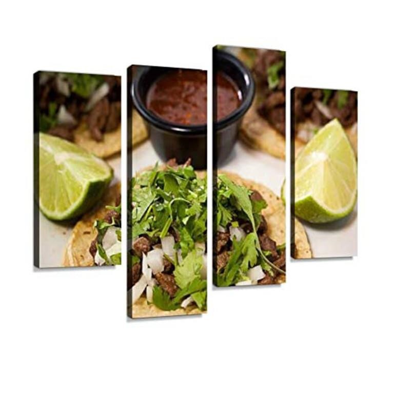 Canvas Wall Art Painting Pictures Mexican Tacos
