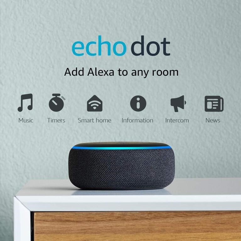 Echo Dot (3rd Gen, 2018 release) - Smart speaker